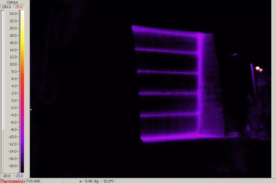 Monolithic Dome Thermograph